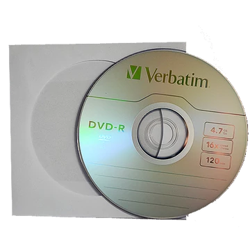 Verbatim DVD-R 16X lemez papírtokban 4,7 GB - 10 db (D1363)