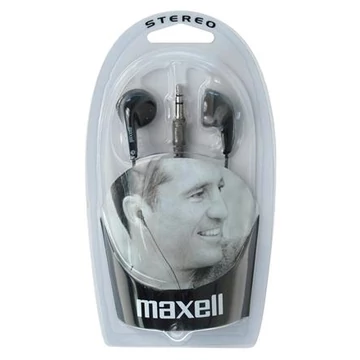 Maxell EB-98 vezetékes fülhallgató 3,5 mm jack csatlakozóval 15mm - fekete (D736)