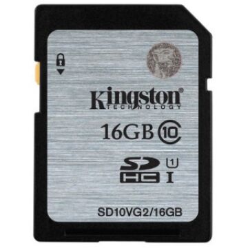 Kingston 16GB SDHC Memóriakártya UHS-I Class 10 (45 Mb/S) (SD10VG2/16GB) - SD10VG2_16GB