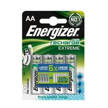 Energizer AA 2300mAh Extreme tölthető elem - 4 db