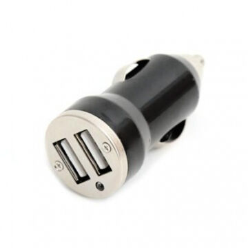 Autós Dupla USB Mini Adapter Fekete (Oucc2B) - 42016