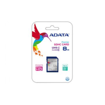 Adata Premier SDHC 8GB Memóriakártya UHS-I Class 10 (ASDH8GUICL10-R) - ASDH8GUICL10_R