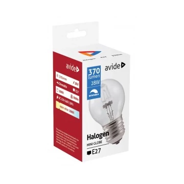 Avide Halogen Classic Mini E27 28W - AT0430_AT1796