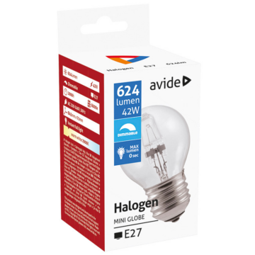 Avide Halogen Classic Mini E27 42W - AT0447_AT1802