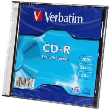 Verbatim CD-R lemez 700 MB slim tokban (1 db)