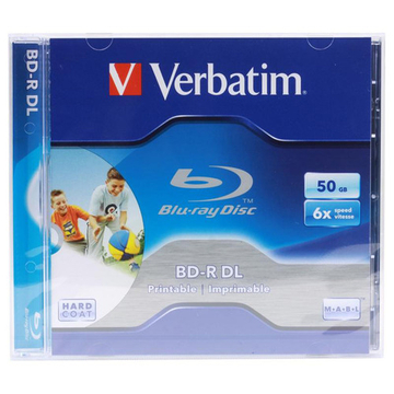 Verbatim BD-R DL 6X 50 gB Teljes Felületén Nyomtatható Blu-Ray Lemez /NO ID/ Jwc - Normál Tokban (1) - 43736