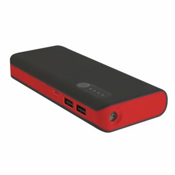 Platinet Power Bank 13000mAh + Micro USB Cable + Torch Black/Red [42899] - 42899