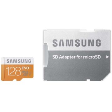 Samsung 128GB Micro SDXC Memóriakártya UHS-I Evo Class 10 + Adapter - MB_MP128DA_EU
