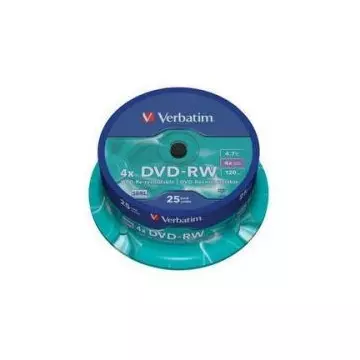 Verbatim DVD-RW 4X Lemez - Cake (25) - 43639
