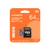 ADATA PREMIER MICRO SDXC + ADAPTER 64GB CL10 UHS-I U1 V10 A1 (100 MB/s olvasási sebesség)