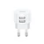 USAMS T20 kerek töltőfej 2XUSB 2.1 Fehér, US-CC080