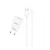 USAMS T21 töltőfej USB 2.1A + Lightning kábel 1m, Fehér, T21OCLN01
