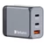 Verbatim utazási adapter GNC-65,  2xUSB-C PD 65W, 1xUSB-A QC 3.0