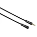 Hama audio hosszabbító kábel jack 3,5 mm, 5m - fekete