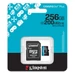 Kingston Canvas Go Plus microSDXC 256GB UHS-I A2 U3 Class 10 memóriakártya 200/160 MB/s + adapter