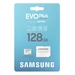 Samsung EVO Plus Micro SDXC memóriakártya 128GB Class 10 UHS-I 160MB/s olvasási sebességgel + SD adapter