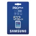 Samsung PRO Plus 512GB SDXC memóriakártya Class 10 UHS-I U1 V30 (180/130 MB/s)