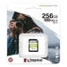 Kingston Canvas Select Plus SDXC memóriakártya 256GB Class 10 UHS-I U3 V30 - fekete-fehér-zöld
