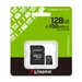 Kingston Canvas Select Plus micro SDXC memóriakártya adapterrel 128GB Class 10 UHS-I U1 V10 A1 (150 MB/s olvasási sebesség)