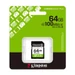 Kingston Canvas Select Plus SDXC 64GB Class 10 UHS-I U1 V10 memóriakártya 100 MB/s olvasási sebességgel